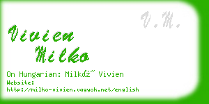 vivien milko business card